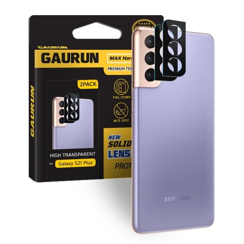 가우런  갤럭시 S21플러스 카메라 렌즈 풀커버 강화유리 보호필름 2매(P0000DSO)