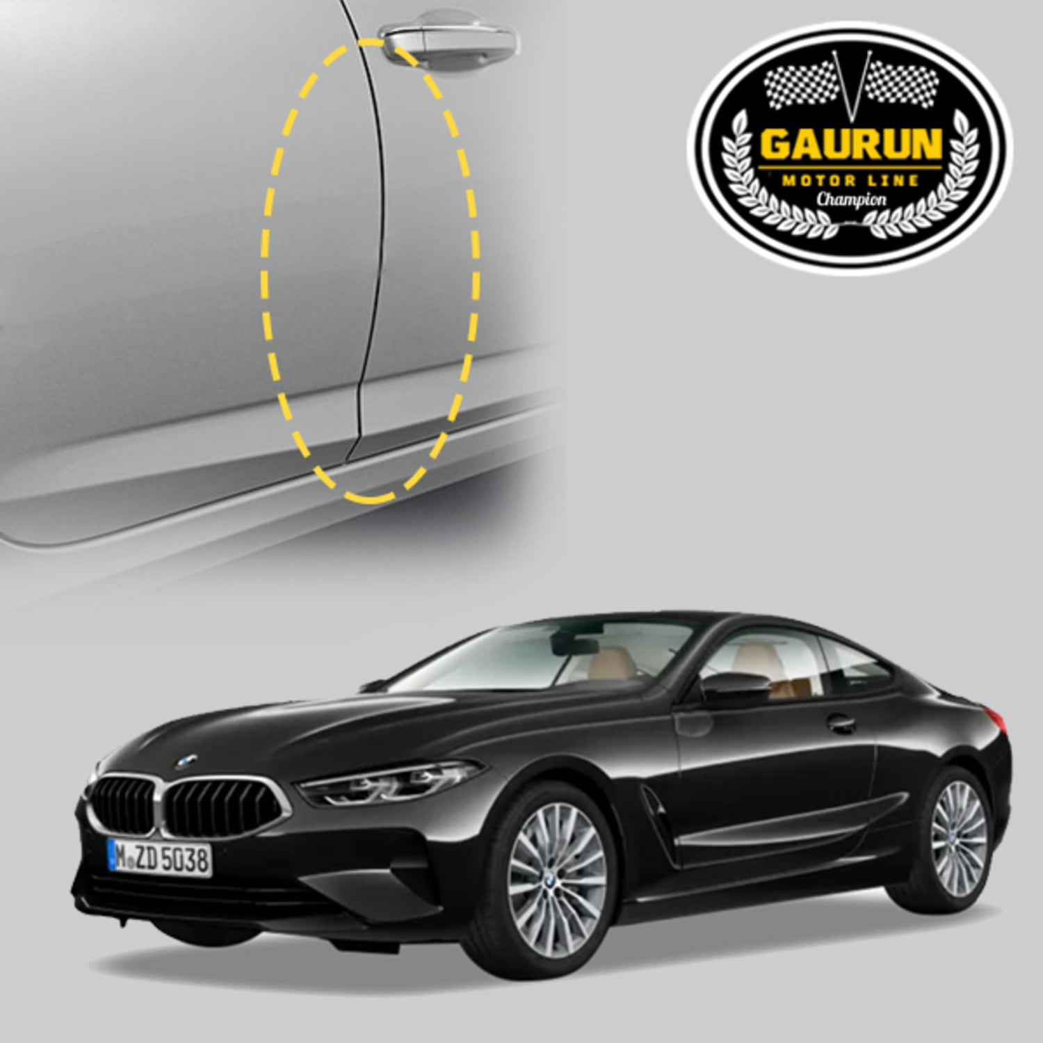 BMW 8시리즈 2022 도어엣지 문콕방지가드 PPF 보호필름 4.5m(폭1.5cm) P0000GIN