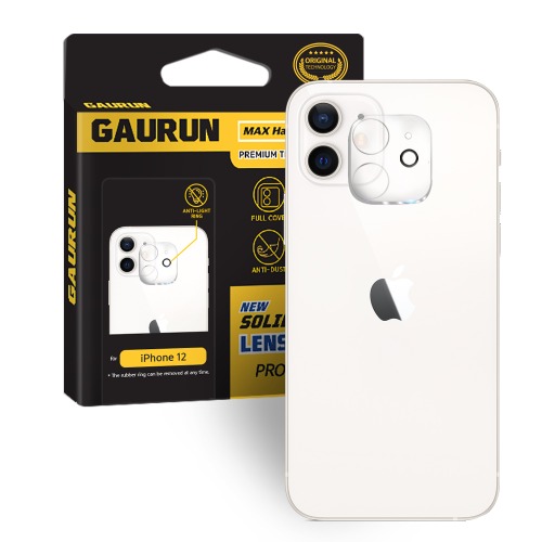 가우런 아이폰12 카메라 렌즈 풀커버 강화유리 보호필름-안티라이트링(P0000DCG)