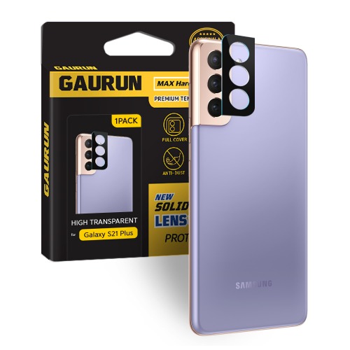가우런  갤럭시 S21플러스 카메라 렌즈 풀커버 강화유리 보호필름 1매(P0000DSR)